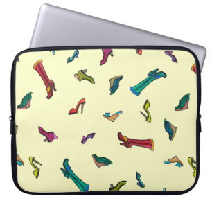 Stöter vattenfärgen sömlös mönster laptop fodral