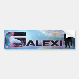 Stötfångare för GALEXI-logotyp Bildekal