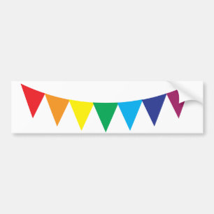 Stötfångare för regnbåge i Gay pride Bildekal