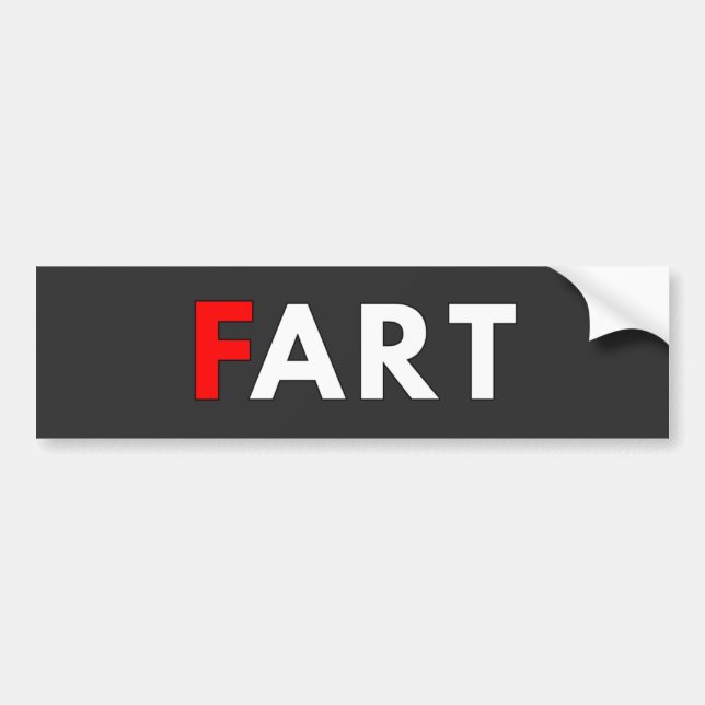 Stötfångare med F ART-Logotyp Bildekal (Framsidan)