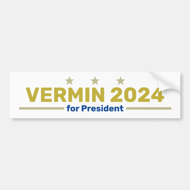 Stötfångarens vermin 2024-dekal bildekal (Framsidan)