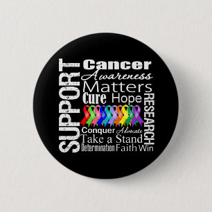Stötta all cancermedvetenhet knapp
