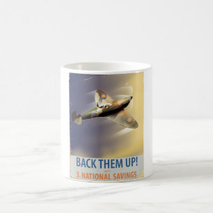 Stötta dem! WW2-affisch Kaffemugg