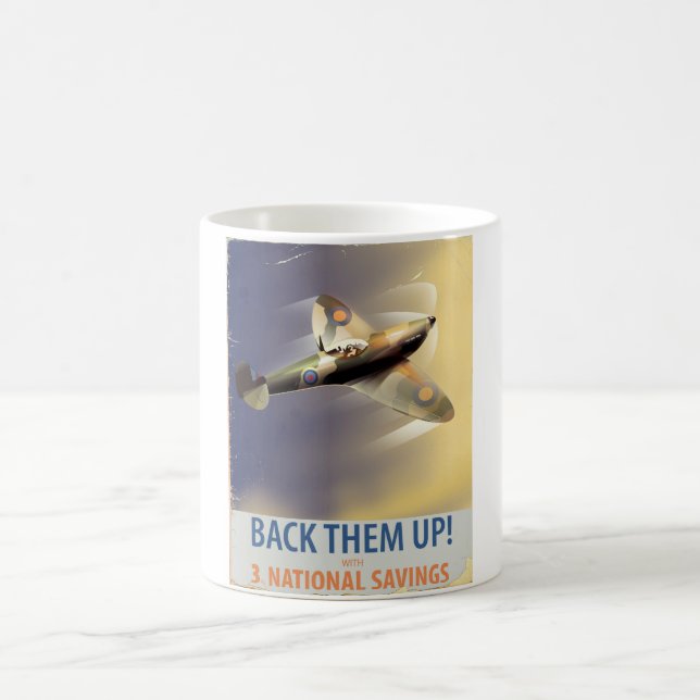 Stötta dem! WW2-affisch Kaffemugg (Center)