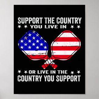 Stötta Det Land Du Bor I USA 4:e Juli Pi Poster