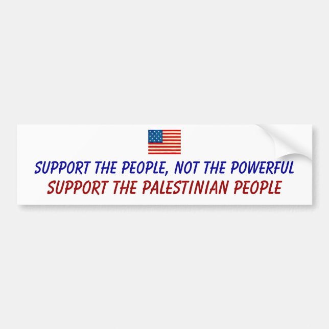 Stötta det palestinska folket bildekal (Framsidan)