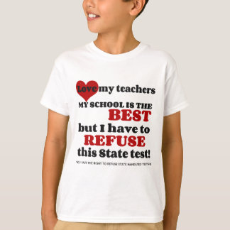 Stötta din lärare. Stötta ditt skolar. Opt ut T-shirt