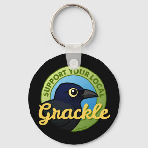 Stötta din lokal Grackle Nyckelring