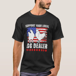 Stötta din lokala ägghandlare Amerikansk flagga Ky T Shirt