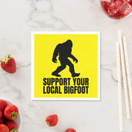 Stötta din lokala Bigfoot - Kul för Bigfoot-älskar Pappersservett