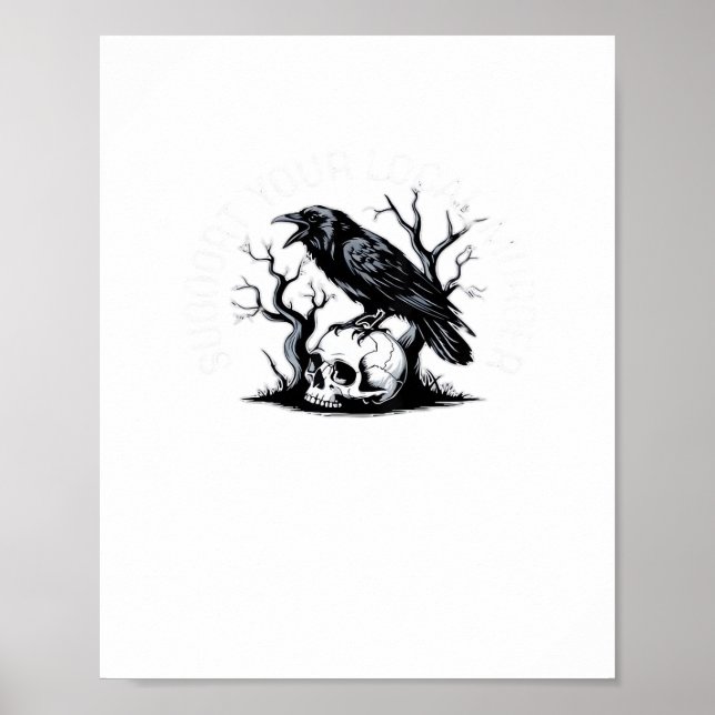 Stötta din lokala mördare klassisk design poster (Framsidan)