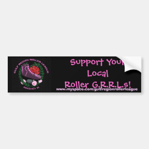 Stötta din lokala Roller G.R.... Bildekal