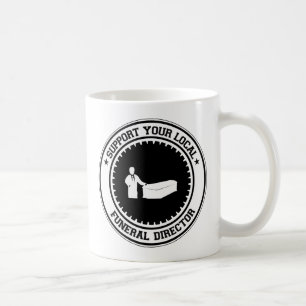 Stötta din lokalbegravningsentreprenör kaffemugg