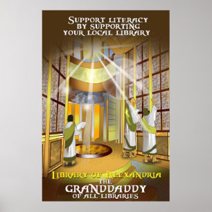 Stötta din lokalbibliotekaffisch poster