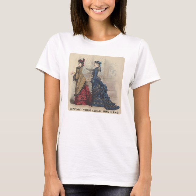 Stötta din lokalflickaliga tee shirt (Framsida)