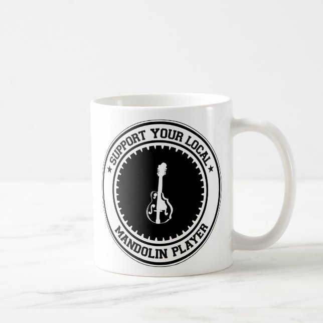 Stötta din lokalMandolinspelare Kaffemugg (Höger)