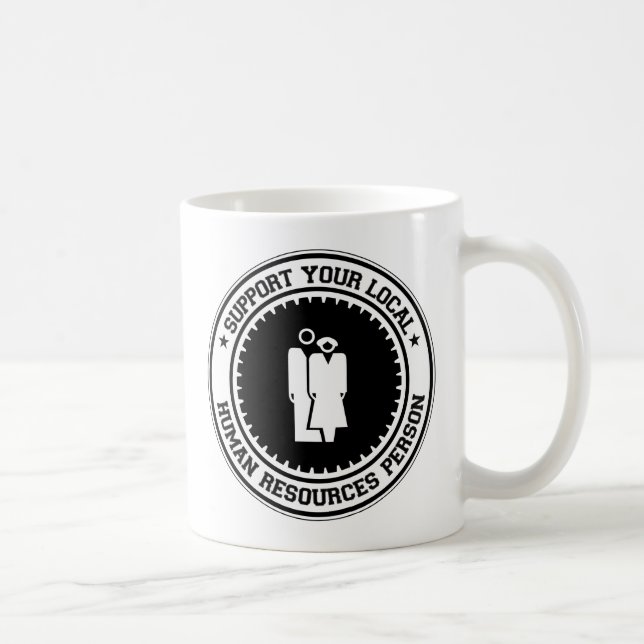 Stötta din lokalpersonalresursperson kaffemugg (Höger)