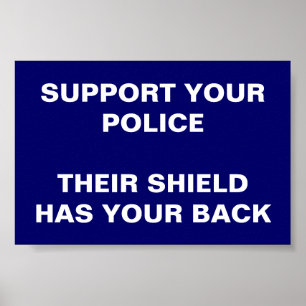 STÖTTA DIN POLIS POSTER