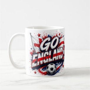 Stötta England 2026 Fotbollsfan Kaffemugg