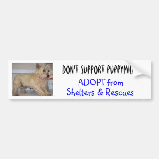 Stötta inte Puppymills -- Straggles Bildekal