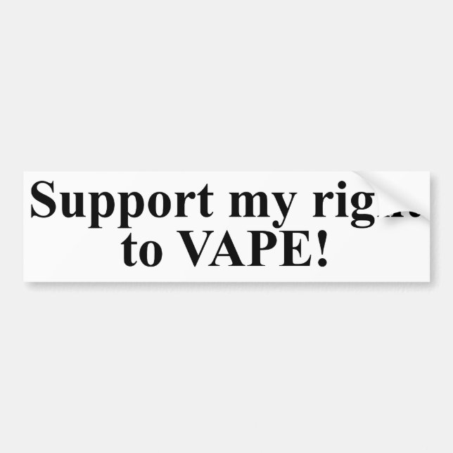 Stötta min rakt till Vape! Bildekal (Framsidan)