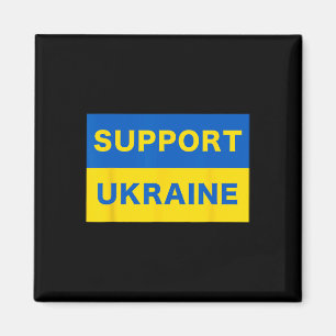 Stötta Och Stå Med Ukraina Pro-demokrati Frigjord Magnet