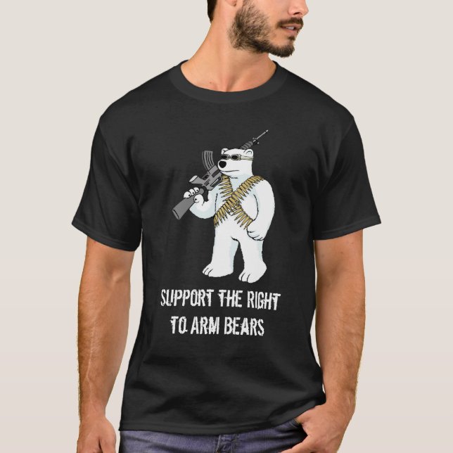 Stötta rakt till armbjörnarna t-shirt (Framsida)