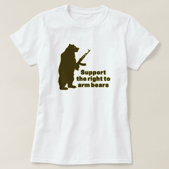 Stötta rakt till armbjörnarna tee shirt (Design framsida)