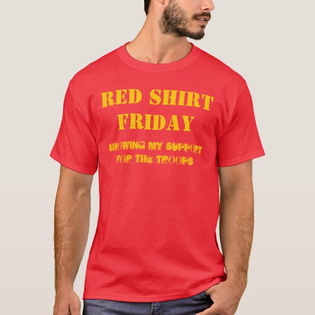 Stötta soldaterna t shirt (Framsida)