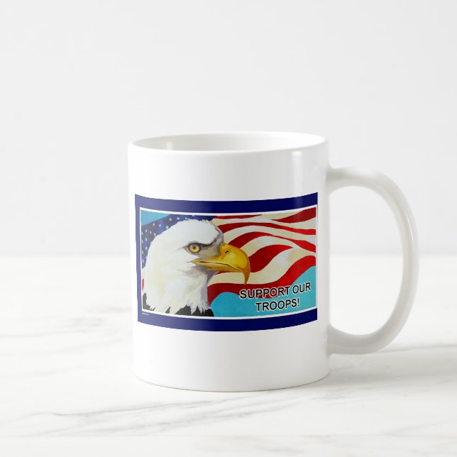 Stötta våra soldater kaffemugg (Höger)