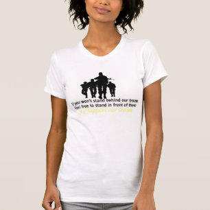stötta våra soldater t-shirt
