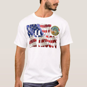 Stötta våra soldater tee shirt