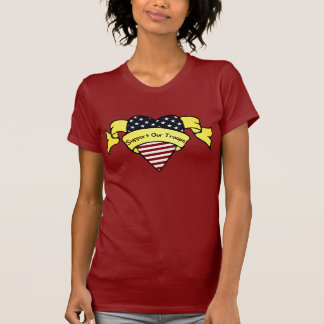Stötta våra soldater tee shirt