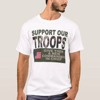 Stötta våra soldater tee shirt