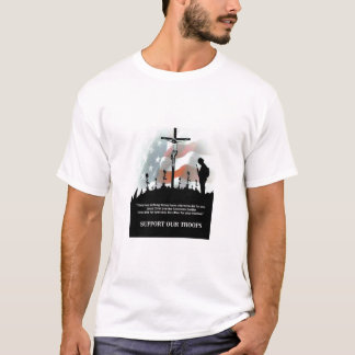 Stötta våra soldater tee shirt