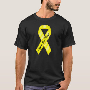 Stötta vårt gula band för soldater t-shirt