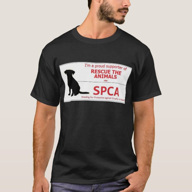"Stöttar jag SPCAEN… ", T Shirt (Framsida)