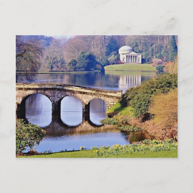 Stourhead Garden, Wiltshire-blommor Vykort (Framsida)