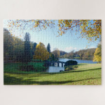 Stourhead Sjö, titta till Pantheon.