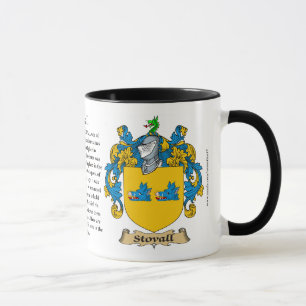 Stovall familjvapensköld mugg