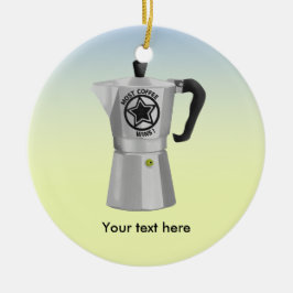 Stove top expresso maker Moka Coffee Pot Julgransprydnad Keramik