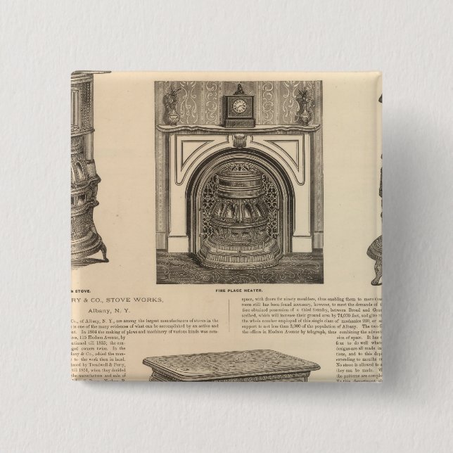 Stove Works, Albany, New York Knapp (Framsida)