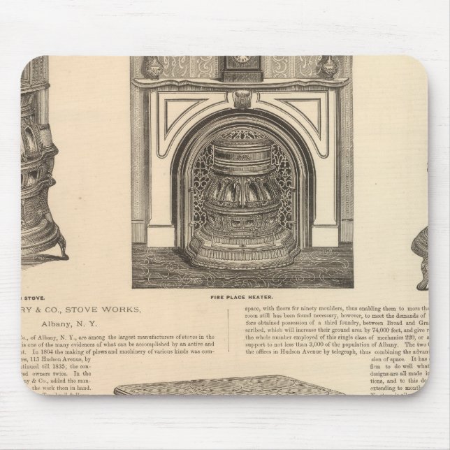 Stove Works, Albany, New York Musmatta (Framsidan)