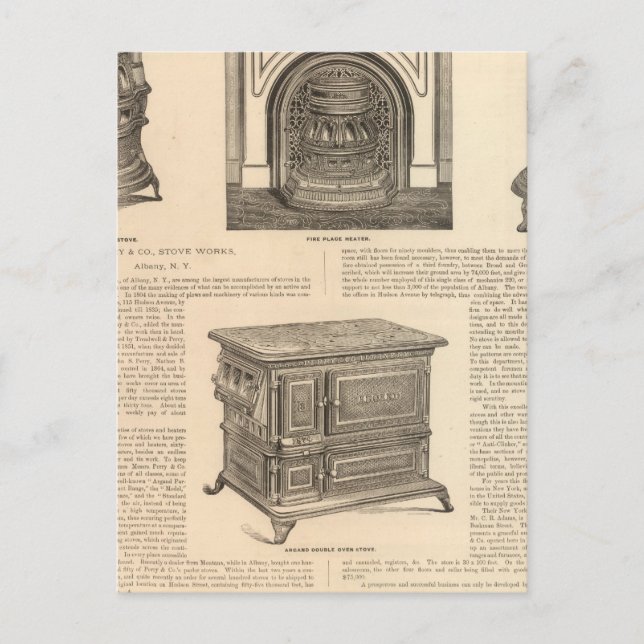 Stove Works, Albany, New York Vykort (Framsida)