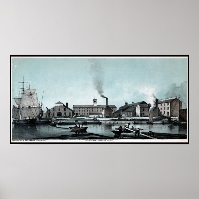 Stove Works Factory Wharf Philadelphia PA Skriv ut Poster (Framsidan)