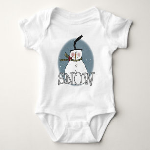 Stovepipe Hat Snögubbe T-shirts och presenter