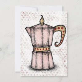Stovetop Espresso Maker Greeting Card Kort