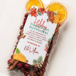 Stovetop Holiday Simmering Potpourri Fraktsedel