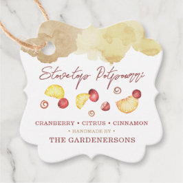 Stovetop Potpourri-favorittaggar Gåvor Etiketter