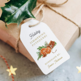 Stovetop Potpourri-Märkrn, Helgdag Simmerin Presentetikett